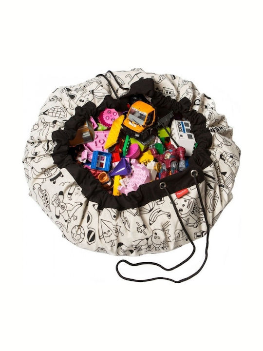 Play&go Omy Paris Χαλάκι Δραστηριοτήτων Λευκό 140x140cm