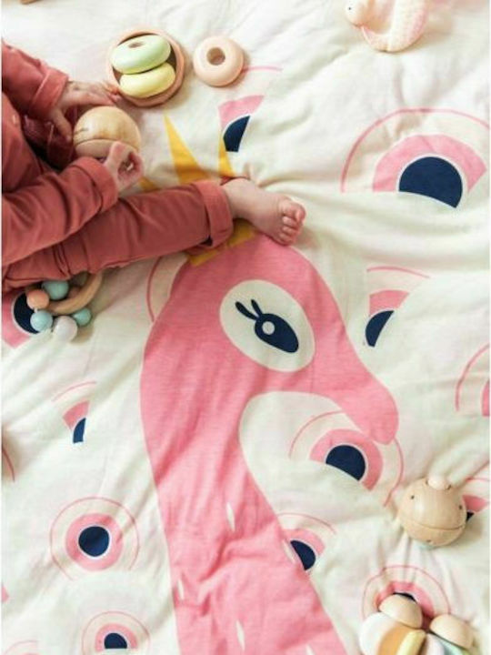 Play&go Children's Play Mat made of Fabric Peacock Pink 1pcs
