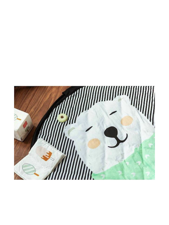 Play&go Saltea de Joacă pentru Copii din Țesătură Polar Bear Negru 1buc