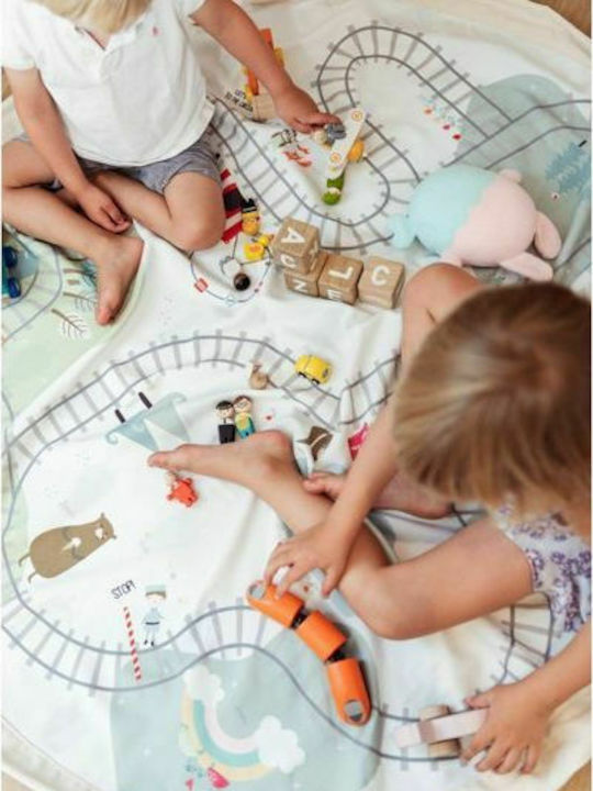Play&go Trainmap Aktivitätsmatte Weiß 140x140cm