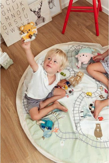 Play&go Trainmap Activity Mat White 140x140cm