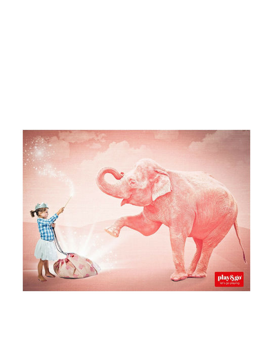 Play&go Детско матракче за игра Elephant Розов 1бр