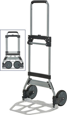 Express Transport Trolley Foldable for Weight Load up to 120kg Black 631422