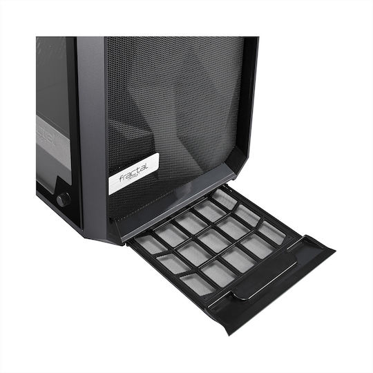 Fractal Design Meshify C Tempered Glass Gaming Midi Tower Κουτί Υπολογιστή με Πλαϊνό Παράθυρο Μαύρο