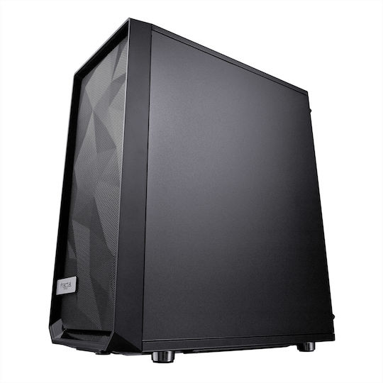 Fractal Design Meshify C Tempered Glass Gaming Midi Tower Κουτί Υπολογιστή με Πλαϊνό Παράθυρο Μαύρο