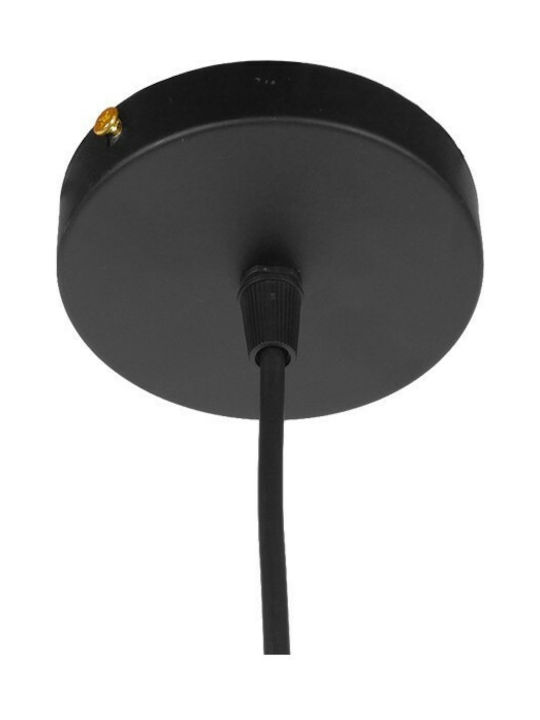 GloboStar Medea Black Bell Pendant Ceiling Light with E27 Socket 30x30x16cm