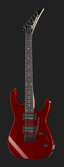 Jackson JS12 Dinky Metallic Elektrische Gitarre Stratocaster mit HH Tonabnehmerkonfiguration Rot