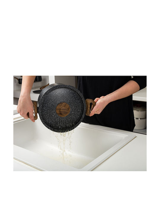 Nava Nature Βαθιά Κατσαρόλα από Αλουμίνιο 4.5lt / 22cm