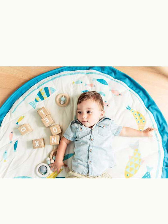 Play&go Saltea de Joacă pentru Copii din Țesătură Moulin Roty Olga Albastru deschis 40cm 1buc