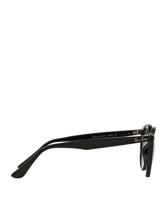 Ray Ban Унисекс Слънчеви Очила с Черна Пластмасова Рамка и Зелени Стъкла RB2180 601/71