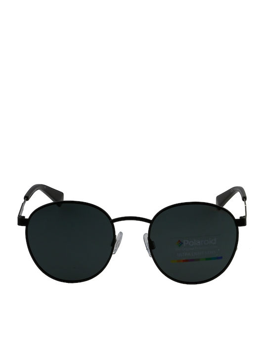 Polaroid Unisex Γυαλιά Ηλίου με Μαύρο Μεταλλικό Σκελετό και Μαύρο Polarized Φακό PLD2053/S 807/M9