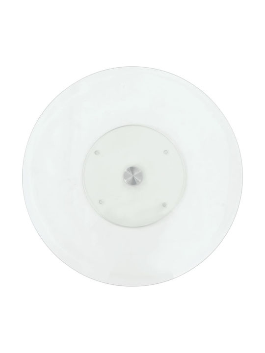 vidaXL Servierplatte Glas Transparent mit Durchmesser 60cm 1Stück