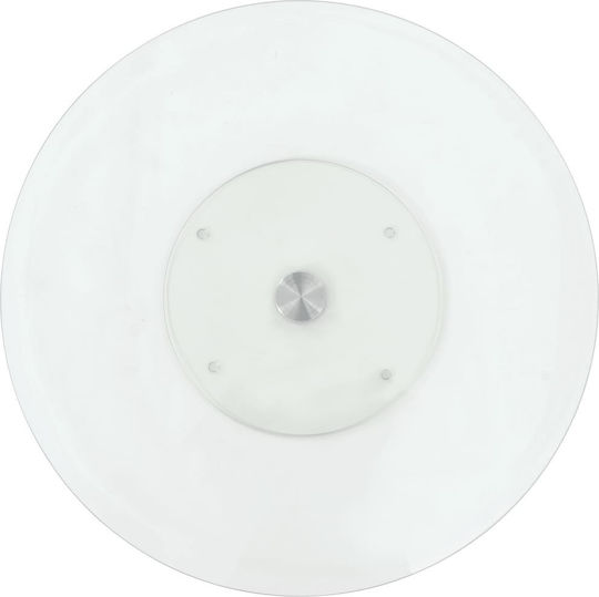 vidaXL Servierplatte Glas Transparent mit Durchmesser 60cm 1Stück