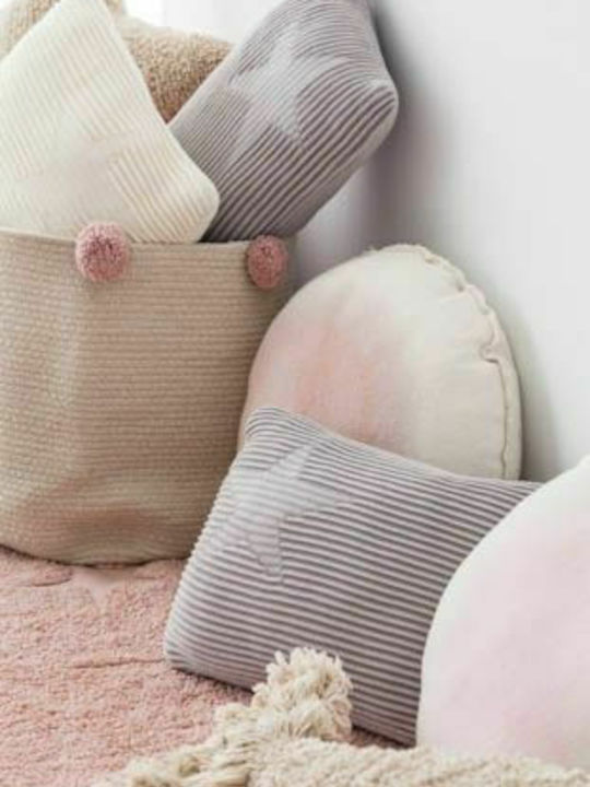 Lorena Canals Children's Storage Basket made of Straw Bubbly Beige 30x30x30cm 1pcs