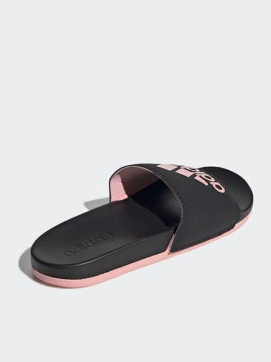 Adilette Cloudfoam Plus Logo Men's Slides Black