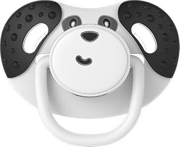 Dumforter Șervețel Pentru Bebeluş 3 în 1 Pepper The Panda Negru