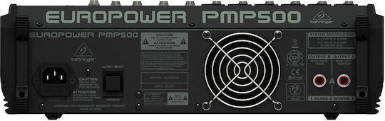 Behringer PMP500 E006735 Αυτοενισχυόμενη Αναλογική Κονσόλα 12 Καναλιών με Phantom Power & 6 Εισόδους XLR