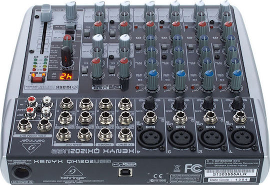 Behringer XENYX-QX1202 USB Αναλογική Κονσόλα 12 Καναλιών με Phantom Power & 4 Εισόδους XLR
