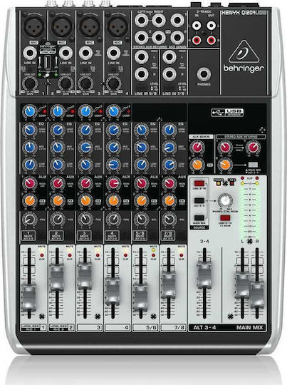 Behringer Xenyx Q1204 USB Consolă Analogică 12 Canale cu Putere fantomă & 4 Intrări XLR