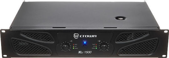 Crown Audio XLi 1500 PA Power Amplifier 2 Channels 450W/4Ω 330W/8Ω Black