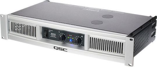 QSC GX3 Leistungsverstärker PA-Verstärker 2 Kanäle 350W/4Ω 300W/8Ω mit Kühlungssystem in Silber Farbe