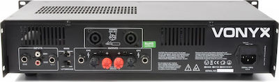 Vonyx VXA-3000 PA Power Amplifier 2 Channels 1500W/4Ω 900W/8Ω with Cooling System Black