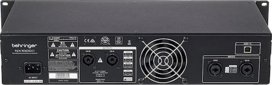 Behringer NX1000D Τελικός Ενισχυτής PA 2 Καναλιών 300W/4Ω