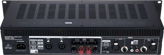 Behringer A800 Усилвател на мощност Усилвател на PA 2 канала 400W/4Ω 220W/8Ω с вентилационна система в Черен цвят