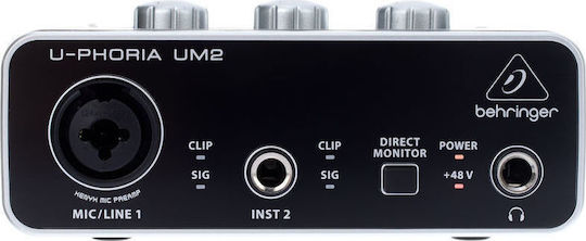 Behringer U-Phoria Studio Εξωτερική Επαγγελματική Κάρτα Ήχου με Σύνδεση USB