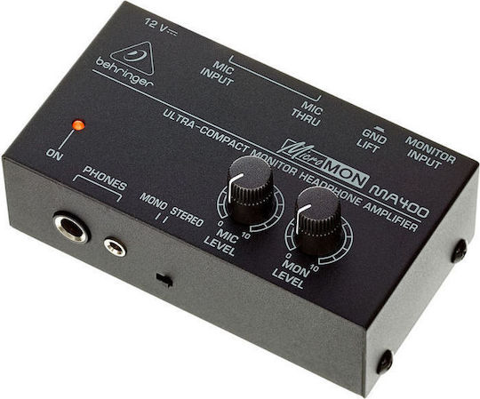 Behringer MA400 MA400 Tragbar Analog Kopfhörerverstärker Einkanalig mit Jack 3.5mm/6.3mm