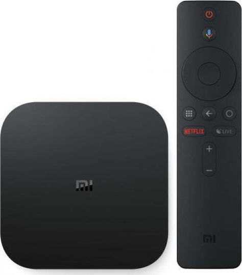 Xiaomi TV Box Mi Box S MDZ-22-AB PFJ4086EU 4K UHD με WiFi USB 2.0 2GB RAM και 8GB Αποθηκευτικό Χώρο με Λειτουργικό Android 8.1 και Google Assistant