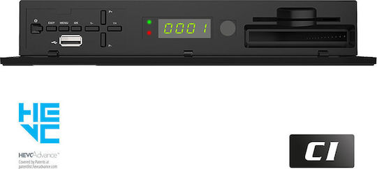 Edision Satellite Decoder Piccollo 01-07-0016 Full HD (1080p) DVB-C / DVB-S / DVB-S2 / DVB-T / DVB-T2 with PVR Recording Function in Black Color