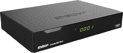Edision Δορυφορικός Αποκωδικοποιητής Piccollo Full HD (1080p) DVB-C / DVB-S / DVB-S2 / DVB-T / DVB-T2 με Λειτουργία Εγγραφής PVR σε Μαύρο Χρώμα