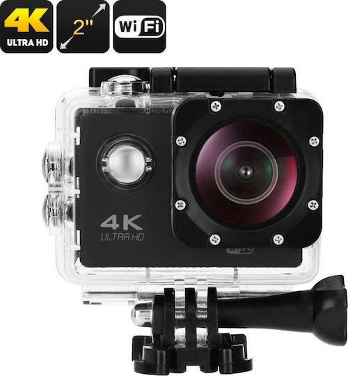DV124 Action Camera 4K Ultra HD Υποβρύχια (με Θήκη) και Wi-Fi Μαύρη