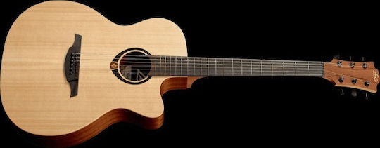 Lag Semi-Akustik Gitarre Tramontane T70ACE Ausschnitt Natürlich