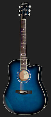 Harley Benton Ηλεκτροακουστική Κιθάρα D120CE Cutaway Set Translucent Blue