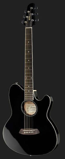 Ibanez Ακουστική Κιθάρα TCY10E Cutaway Black