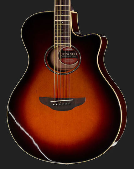 Yamaha Semi-Acoustic Guitar APX-600 Cutaway Sunburst