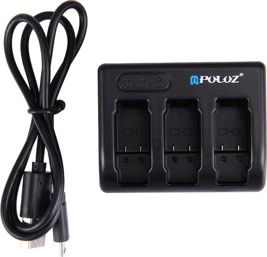 Puluz PU185 3-Channel Charger for GoPro Hero 5 / Hero 6 / Hero 7