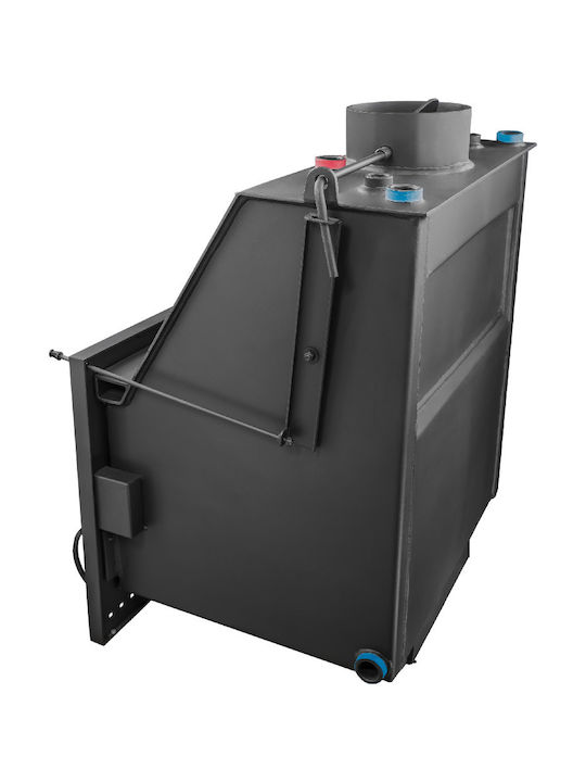 Metlor Central Vitrus ACW Șemineu cu inserție Lemn Radiator 22.7kW Drept cu o ușă care se deschide Rezervor de expansiune închis