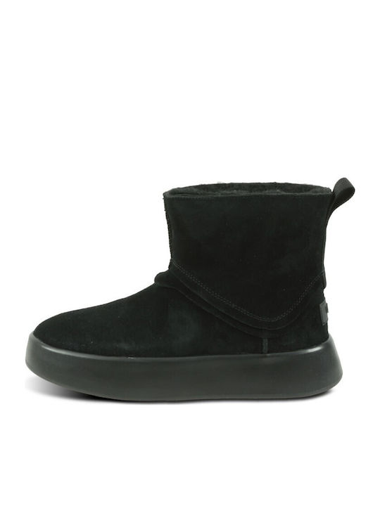 Classic Boom Suede Γυναικεία Μποτάκια Μαύρα