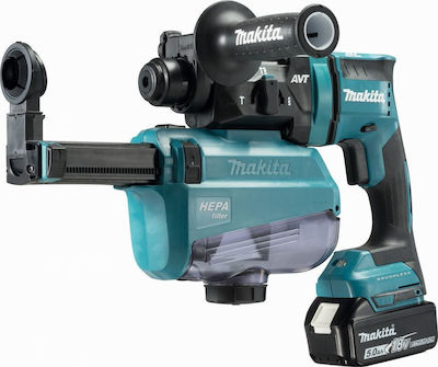 Makita Ciocan rotopercutor Sapator cu baterie Brushless 18V cu SDS Plus MakPac și kit de pulbere