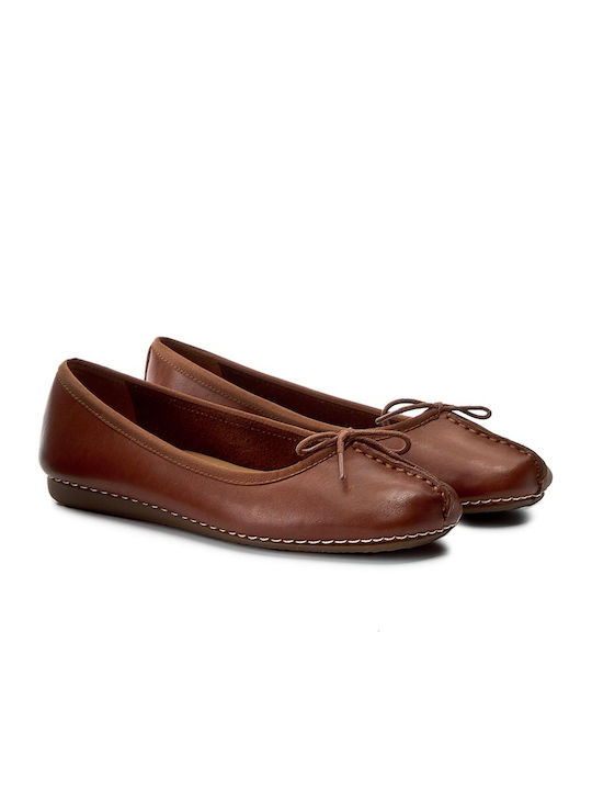 Leather Ballerinas Freckle Ice Tabac Brown