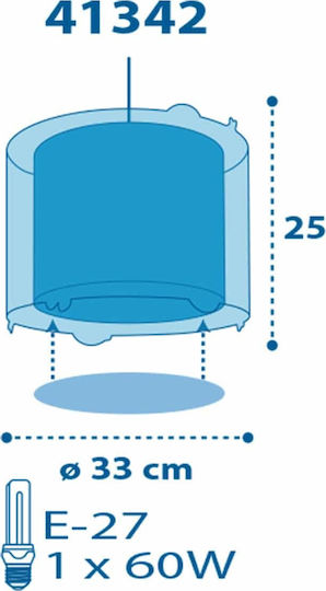 Ango Clouds O singură lumină Lumină de tavan pentru copii Suspendata din plastic 23W cu suport pentru bec E27 Verde