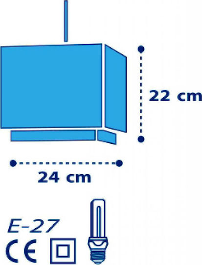 Ango Moon Einfaches Licht Kinderdeckenleuchte Deckenleuchte 23W mit Fassung E27 Blue