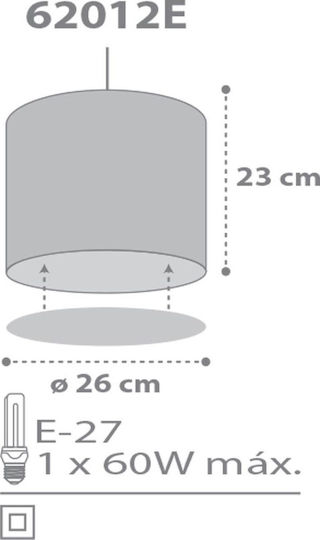 Ango Sweet Dreams Einfaches Licht Kinderdeckenleuchte Deckenleuchte 60W mit Fassung E27 Grey