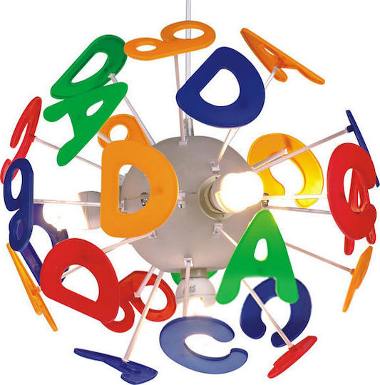 Aca Kids Plastic Chandelier Ceiling Light E14 40W 35x35cm