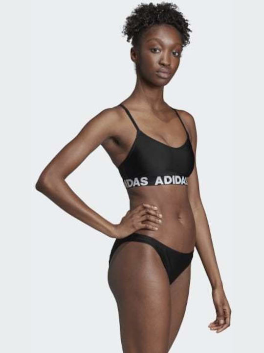 Adidas Beach Branded Αθλητικό Set Bikini Μπουστάκι Μαύρο