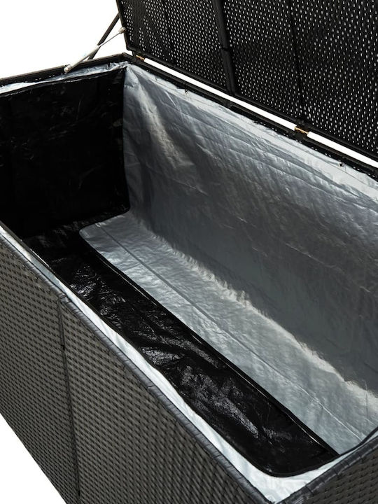 vidaXL Outdoor Storage Box Black L180xW90xH75cm