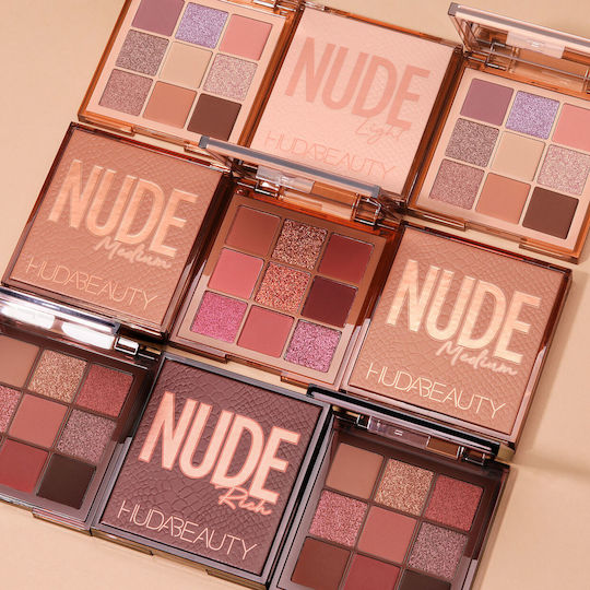 Huda Beauty Nude Lidschattenpalette in fester Form Medium